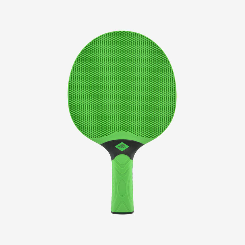 Set rachete și mingi de tenis de masă rezistente, set exterior albastru/verde