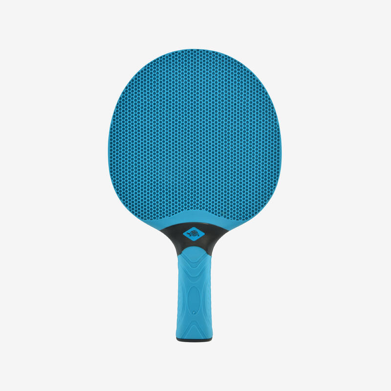 Set rachete și mingi de tenis de masă rezistente, set exterior albastru/verde