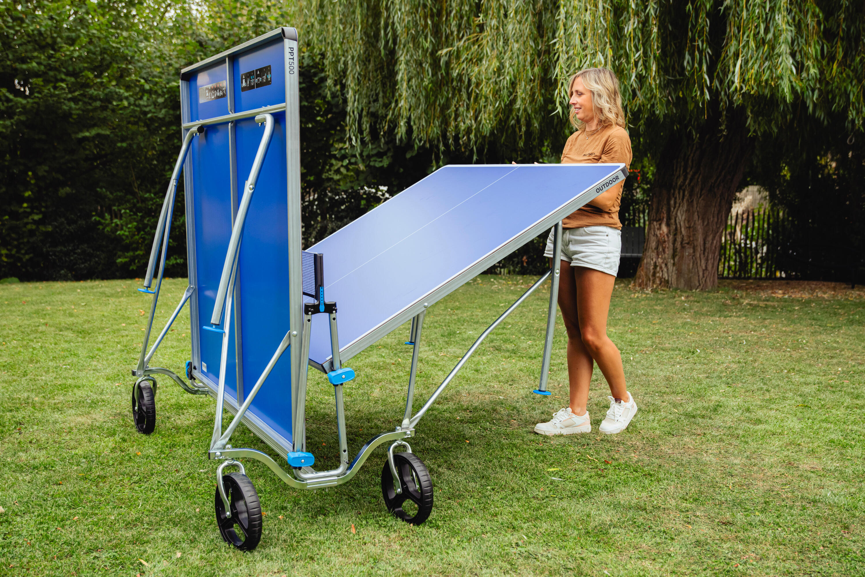 Tischtennisplatte Outdoor – PPT 500.2 blau 21/23