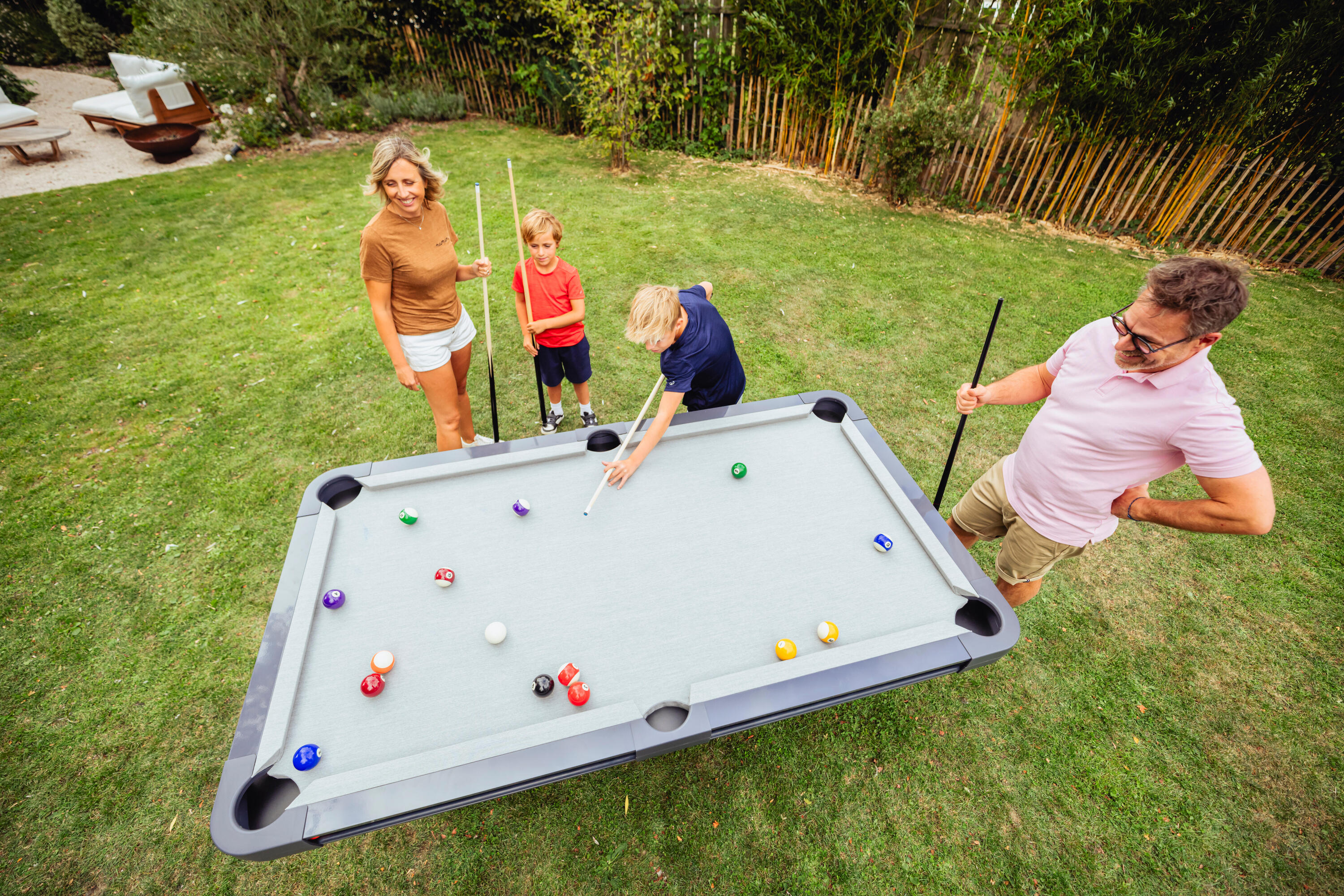 Opklapbare pooltafel op wielen voor buiten BT 700 Outdoor 22/30