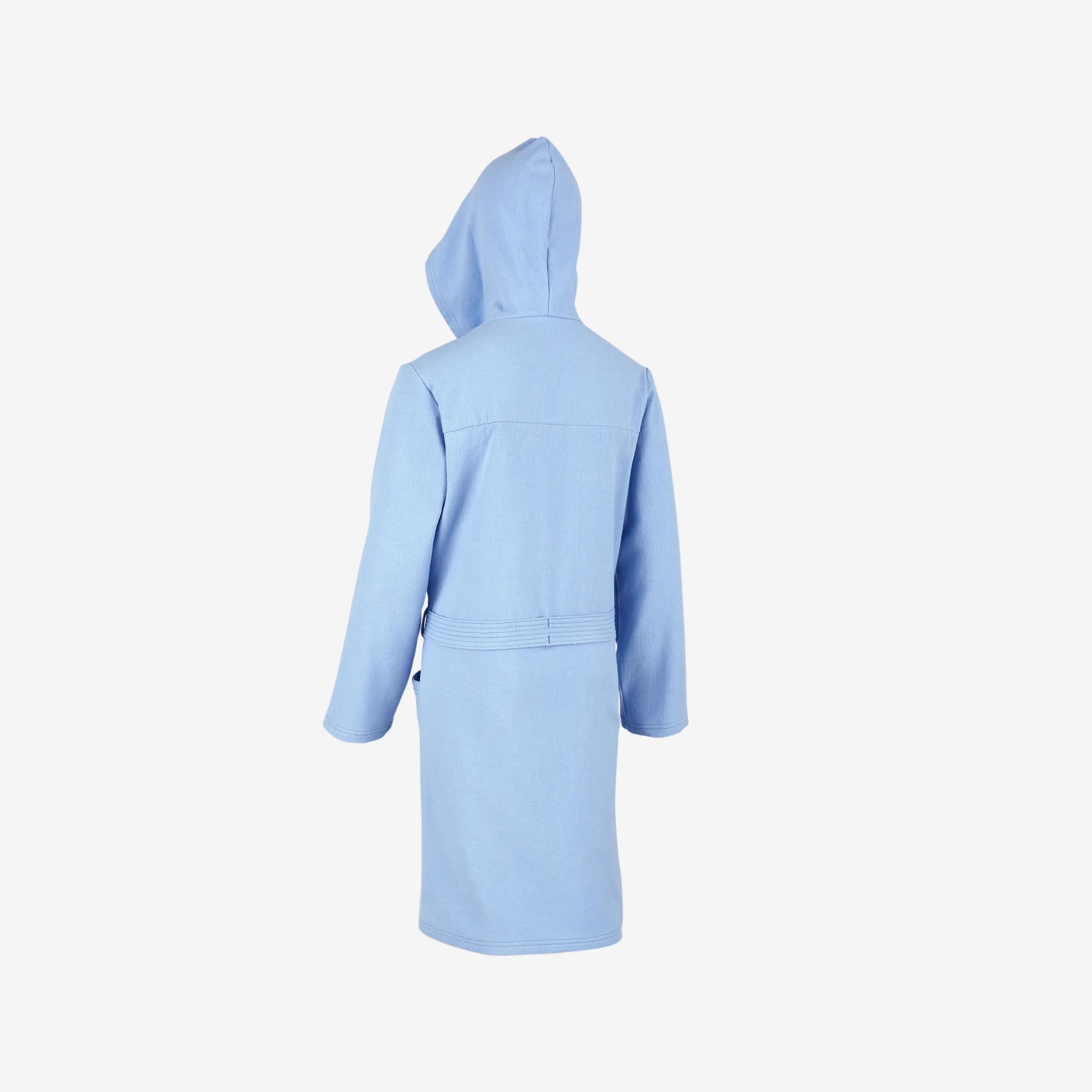 Kids’ cotton pool bathrobe turquoise 11/13