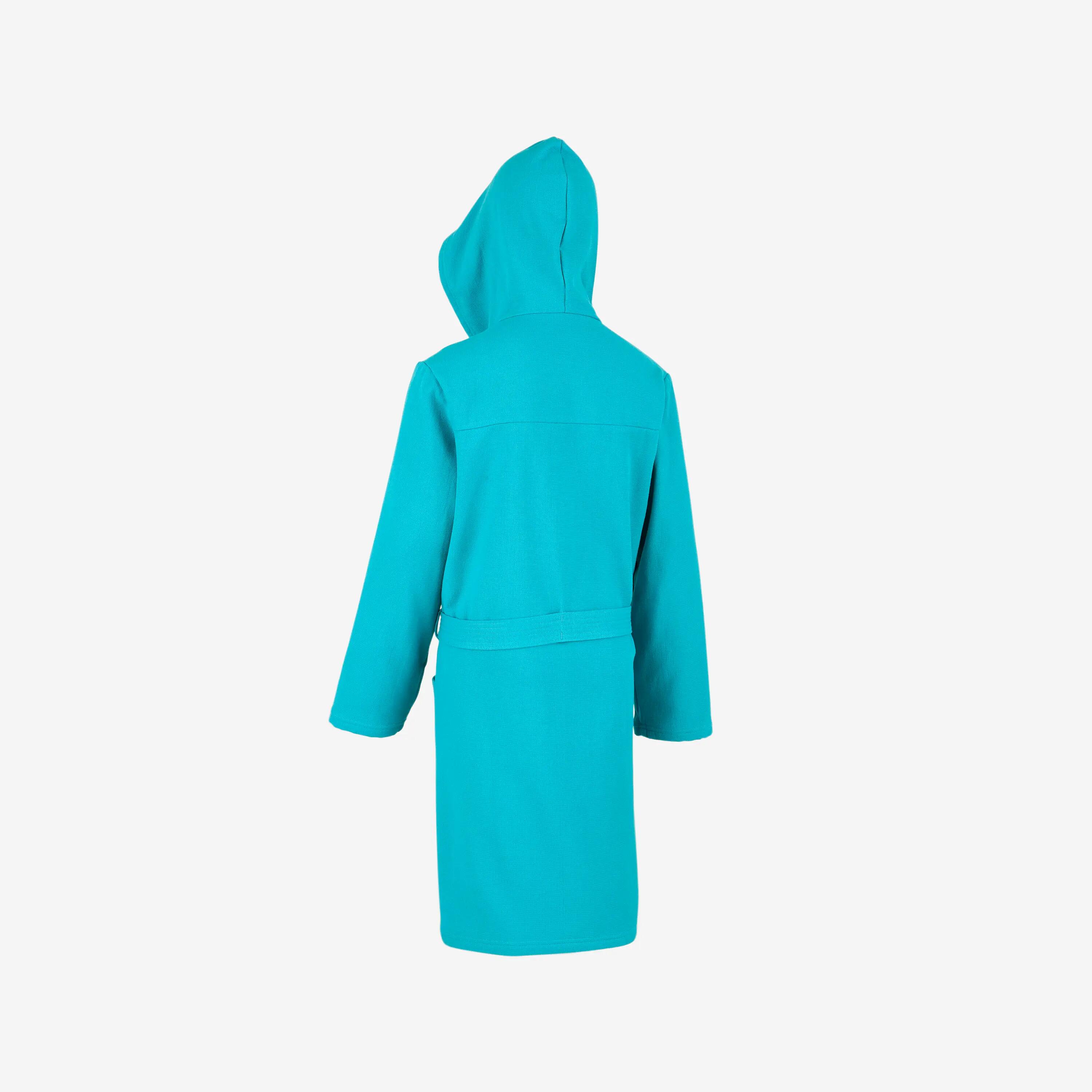 Kids’ cotton pool bathrobe turquoise 9/13