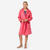 Peignoir de bain compact enfant à capuche en microfibre rose grenade
