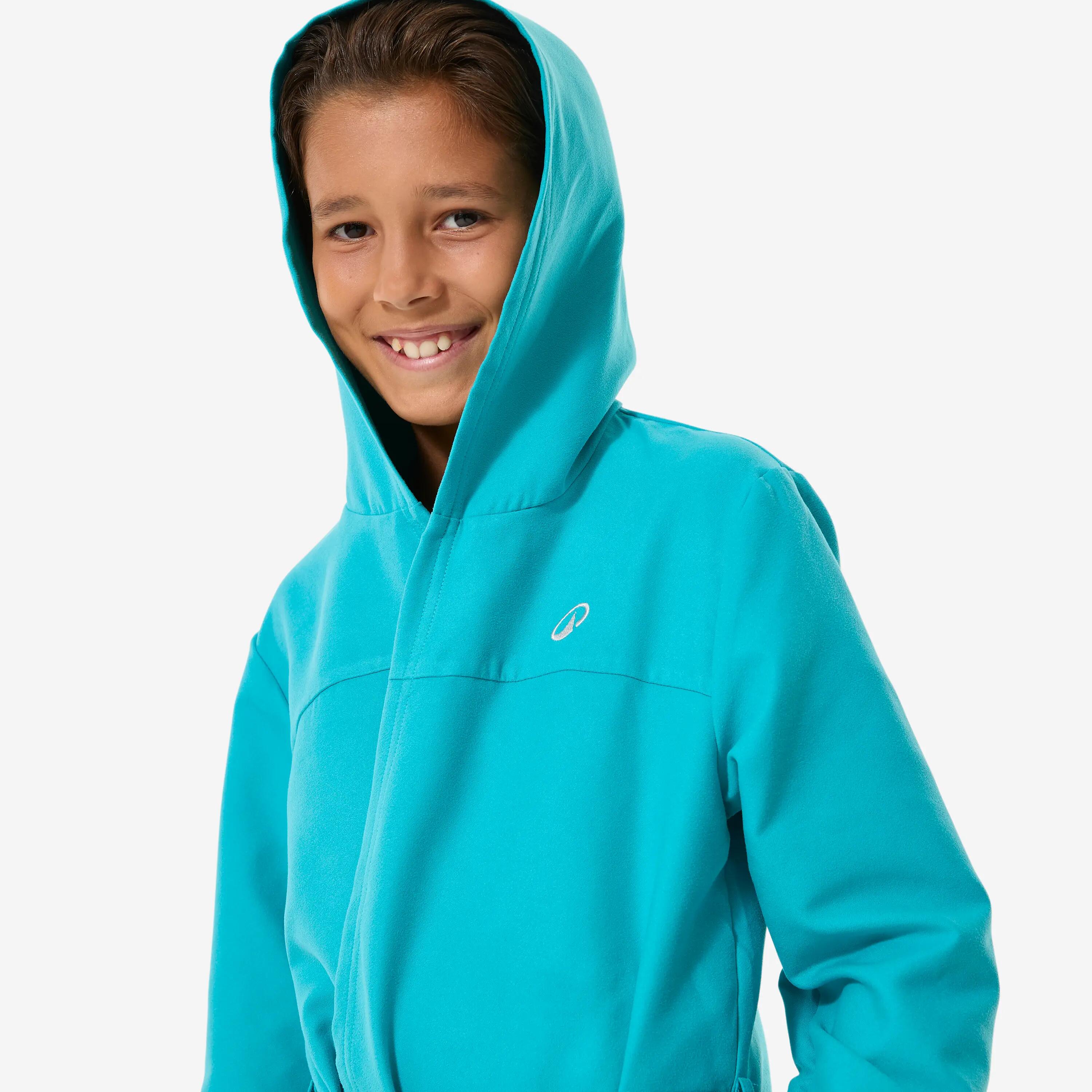 Kids’ cotton pool bathrobe turquoise 6/13