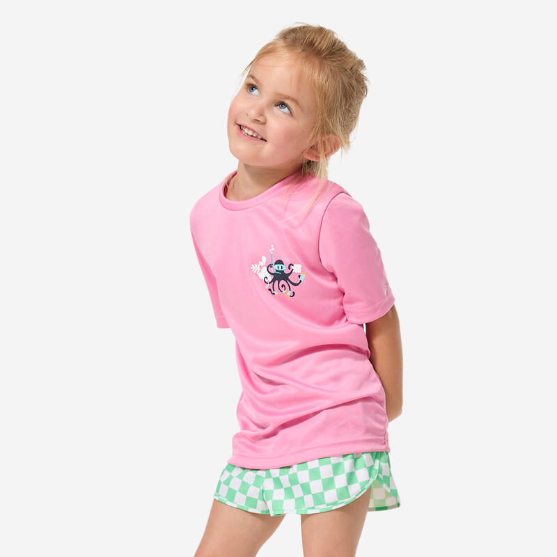 Tricou anti-UV 100 UPF50+, UV>95% Mov Copii