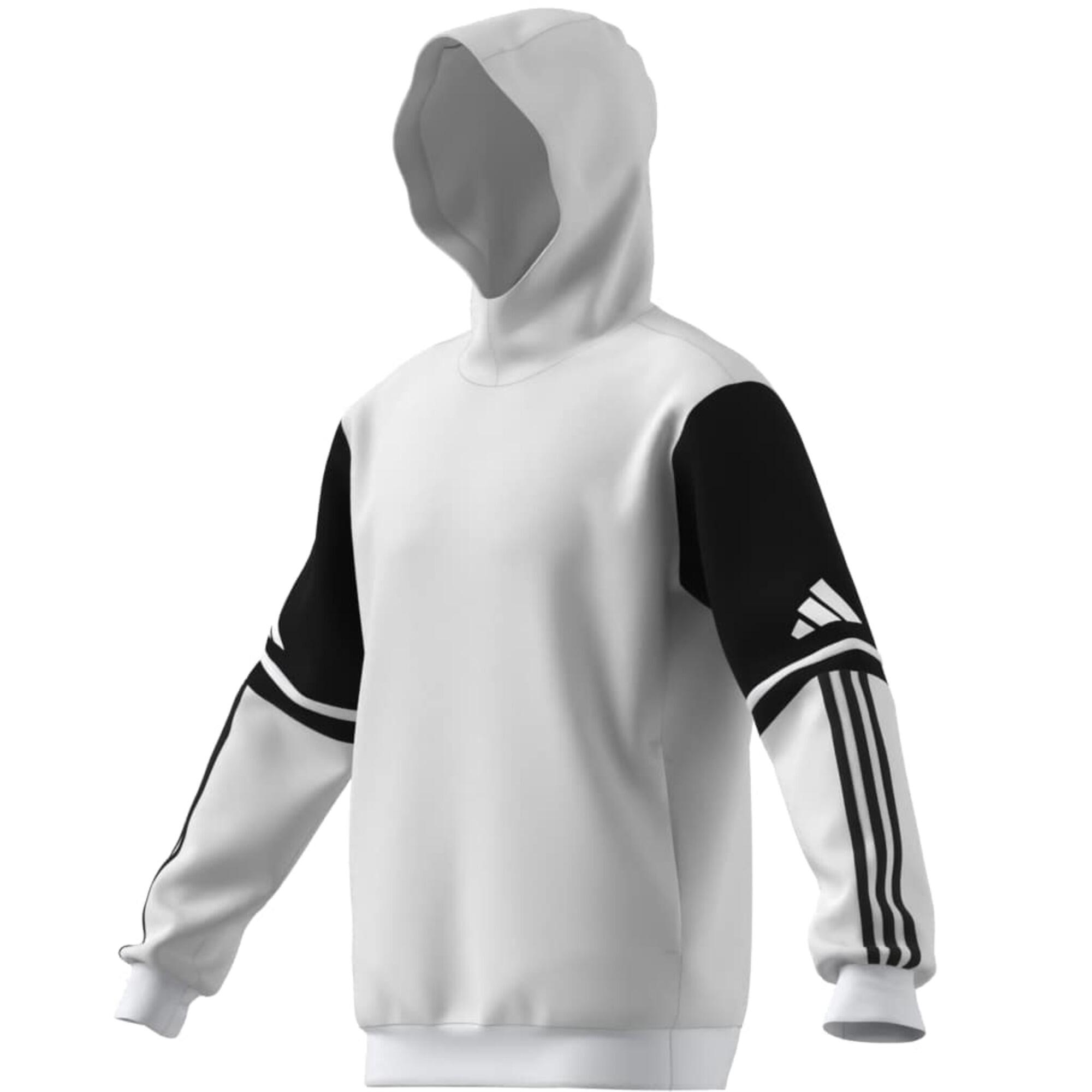 Felpa con cappuccio allenamento ADIDAS SQUADRA bianca 12/13