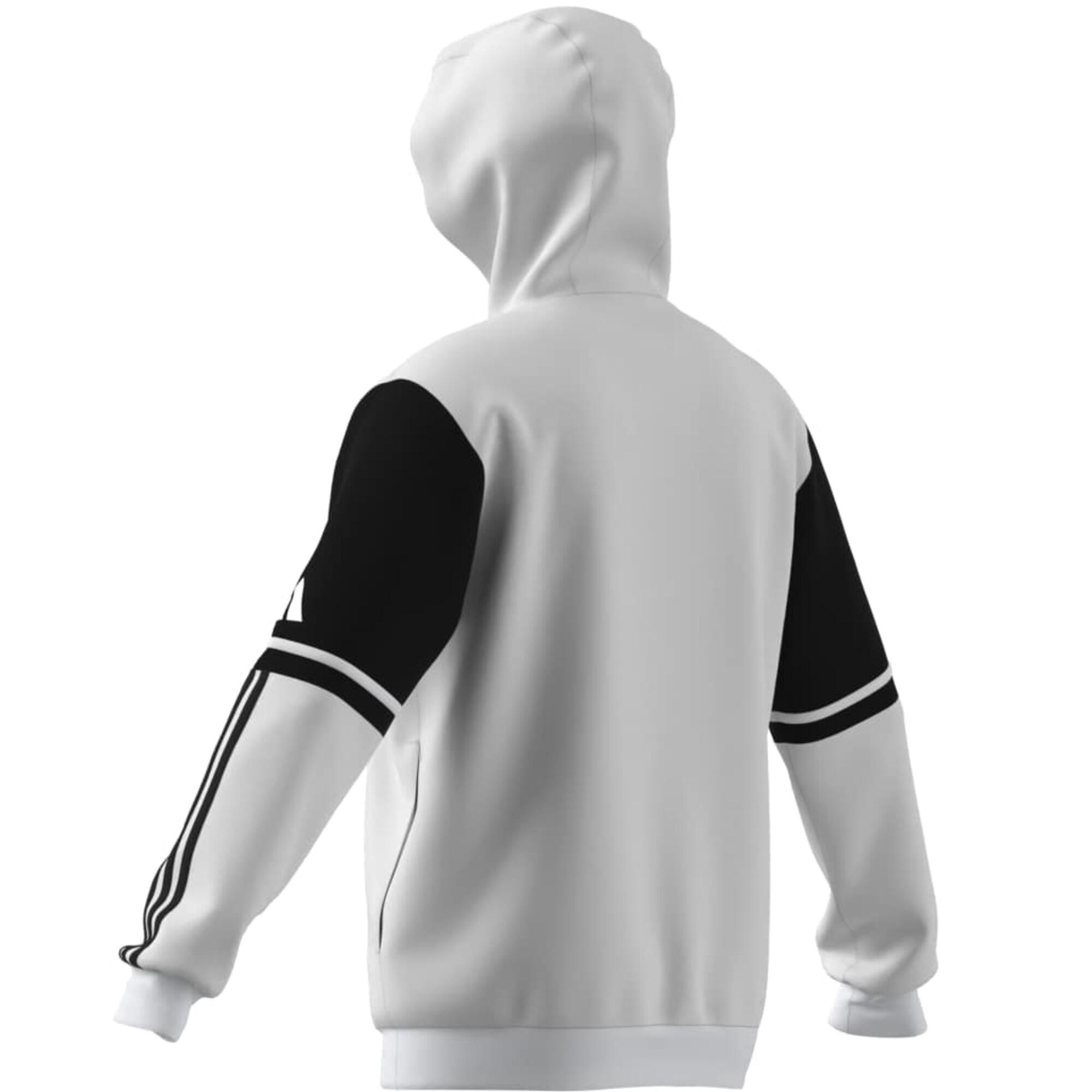 Felpa con cappuccio allenamento ADIDAS SQUADRA bianca 10/13