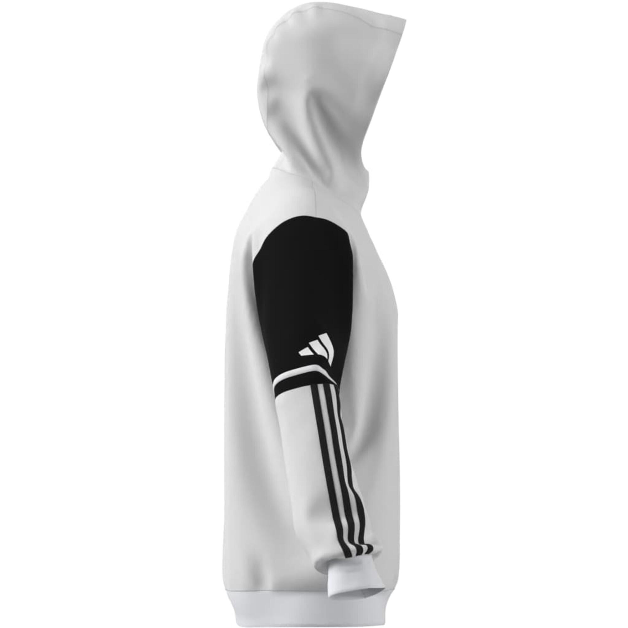 Felpa con cappuccio allenamento ADIDAS SQUADRA bianca 9/13