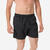 Short de bain homme, noir logo blanc