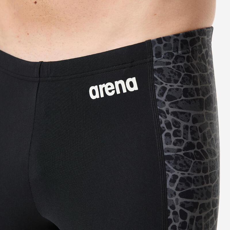 Boxeri de baie Jammer înot Snakeskin Negru Bărbați