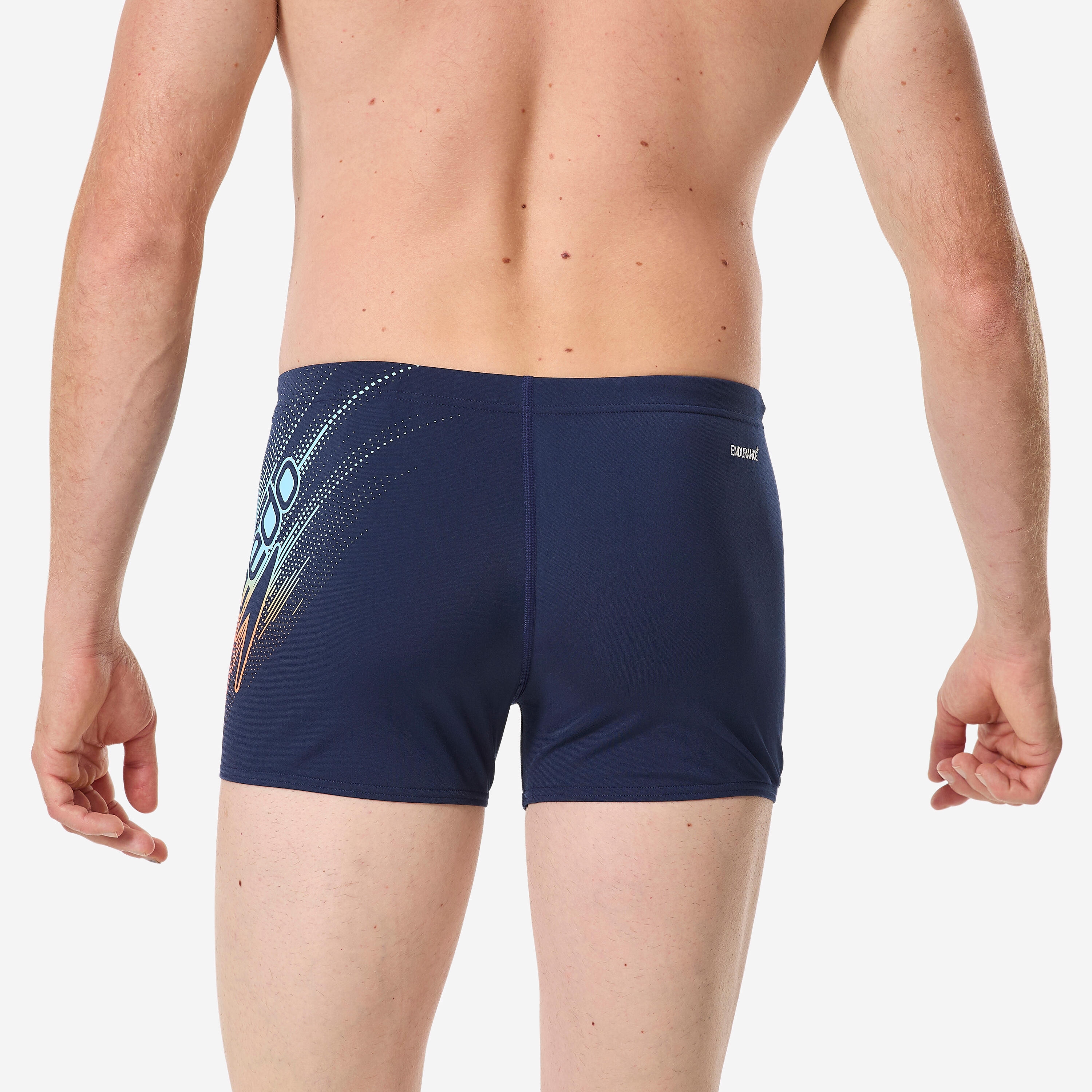 Herren-Schwimm-Boxershorts, marineblau 4/9