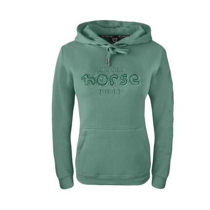 Bluza jeździecka Little Rider butelkowa zieleń JD Attack