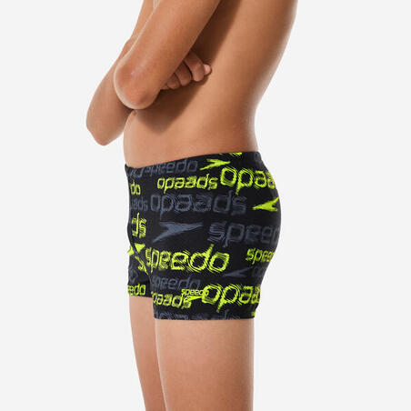 Плавки-боксери для плавання для хлопців жовті/чорні