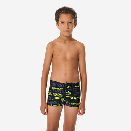 Плавки-боксери для плавання для хлопців жовті/чорні