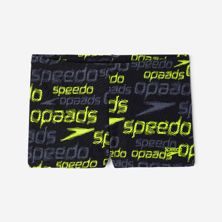 Плавки-боксери для плавання для хлопців жовті/чорні