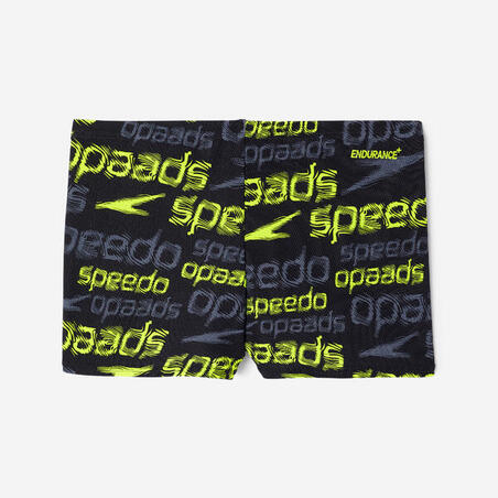 Плавки-боксери для плавання для хлопців жовті/чорні