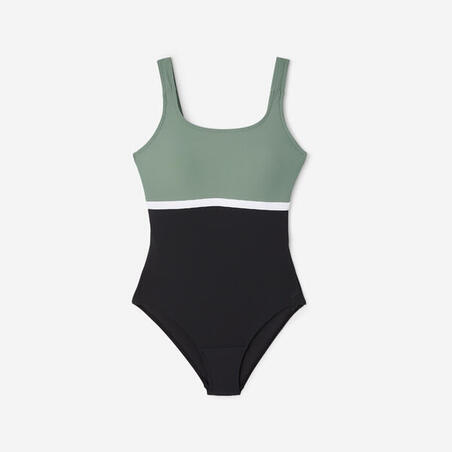 Купальник суцільний жіночий Heva Li хакі/чорний