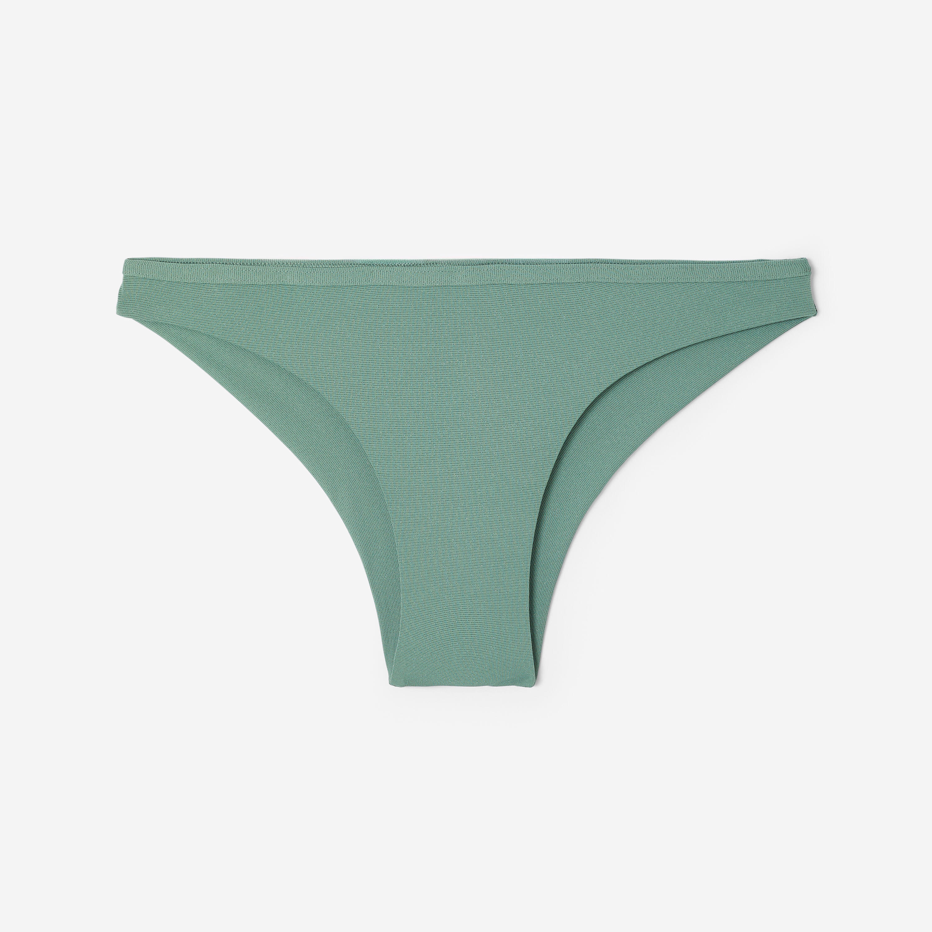 Bas de maillot de bain surf tanga à paillettes femme, Zuma lulu kaki 6/7