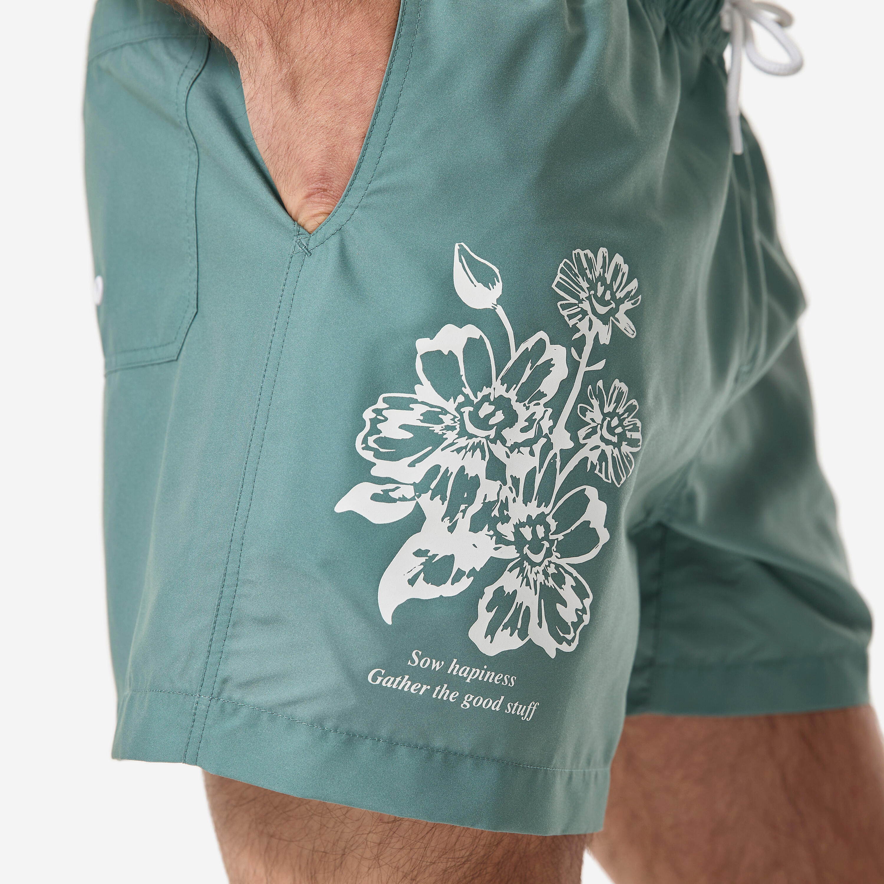 Short de surf 15″ homme, 100 7/9