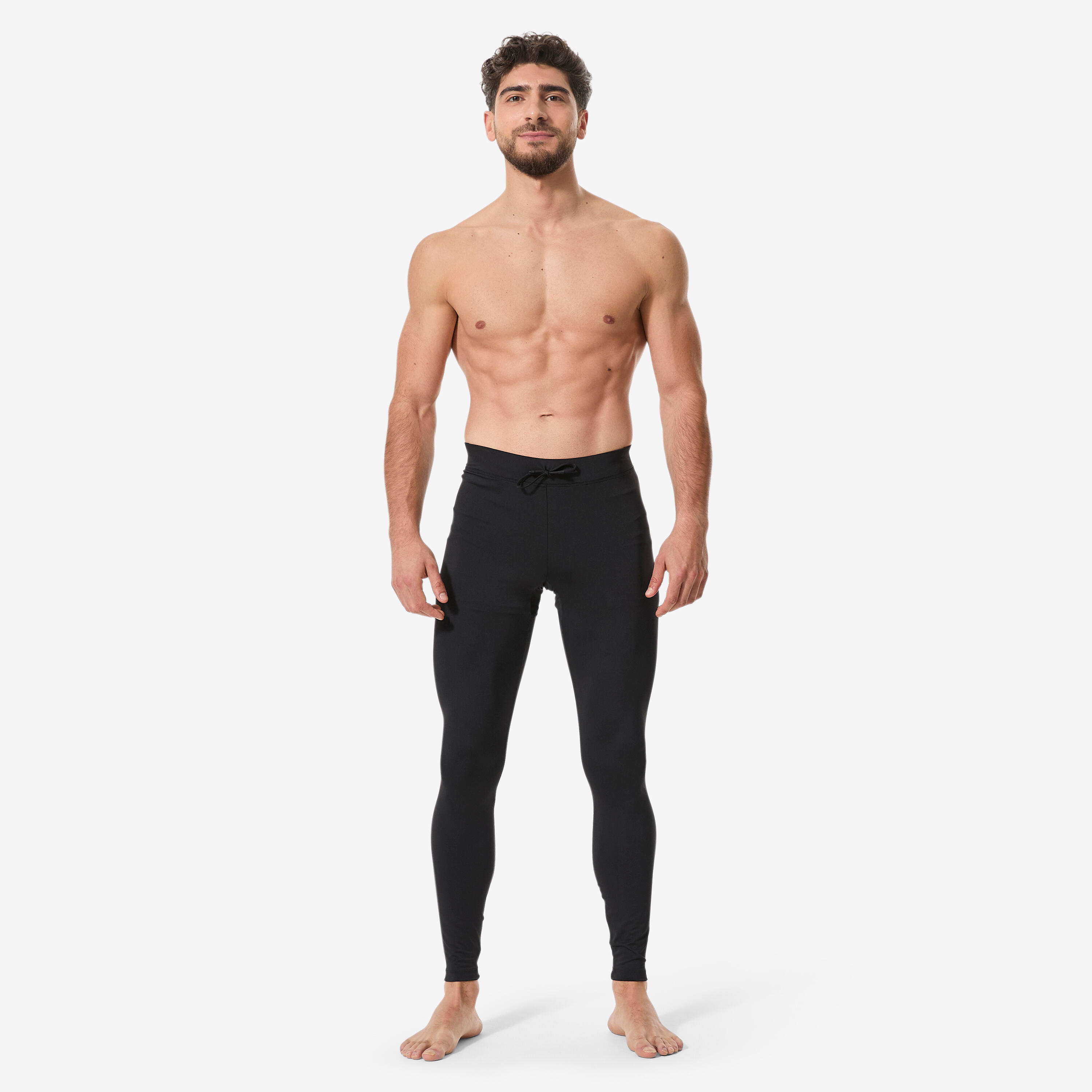DECATHLON Pánske legíny 100 na surf s UV ochranou čierne M · záber 9
