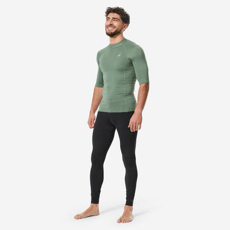 Легінси чоловічі 100 для серфінгу з УФ-захистом чорні