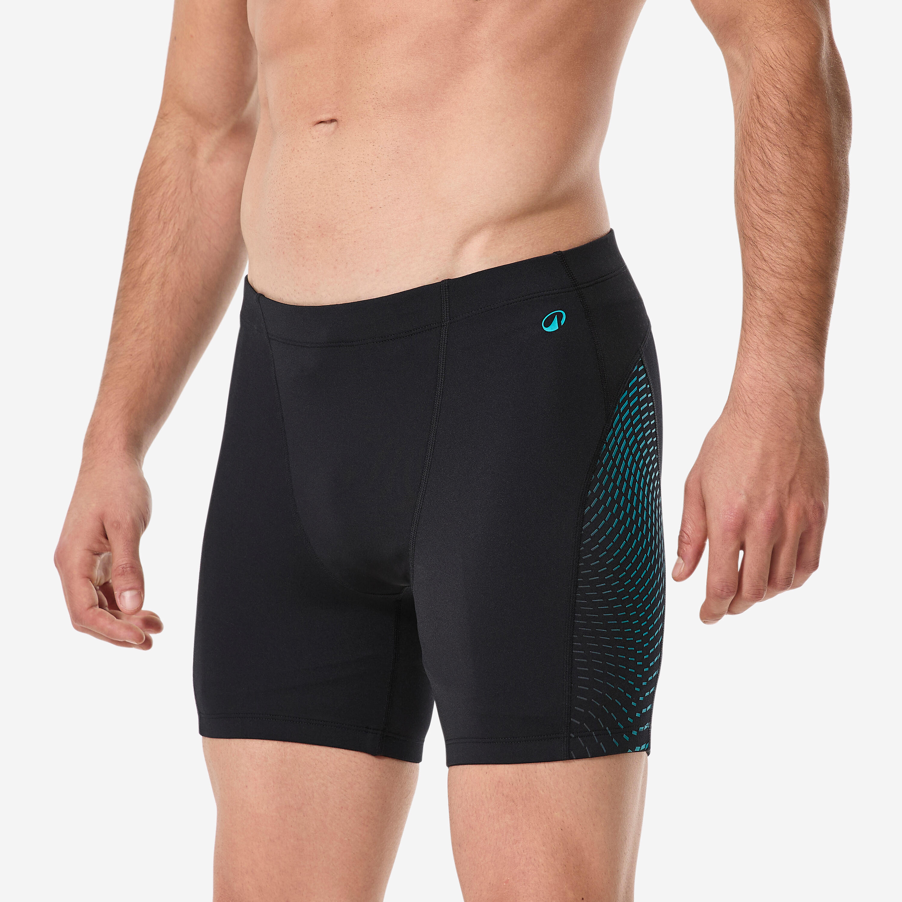 Men’s long swim boxer, Fiti black