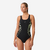 Maillot de bain 1 pièce natation femme, Kimy cuti noir vert