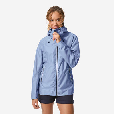 Giacca vela donna SAILING 100 azzurra