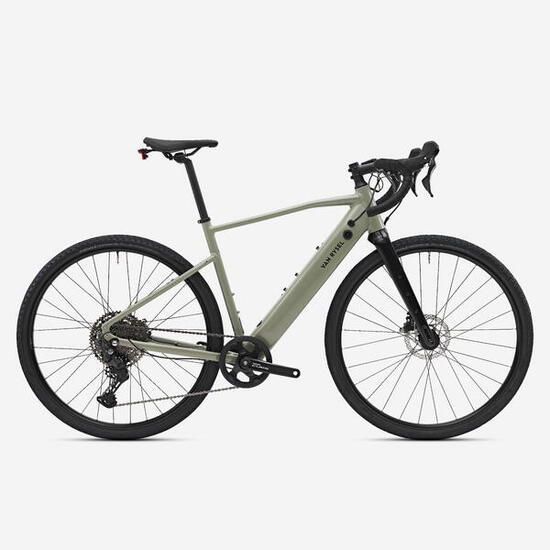 Bici gravel a pedalata assistita E-GRVL AF DISCOVER verde militare