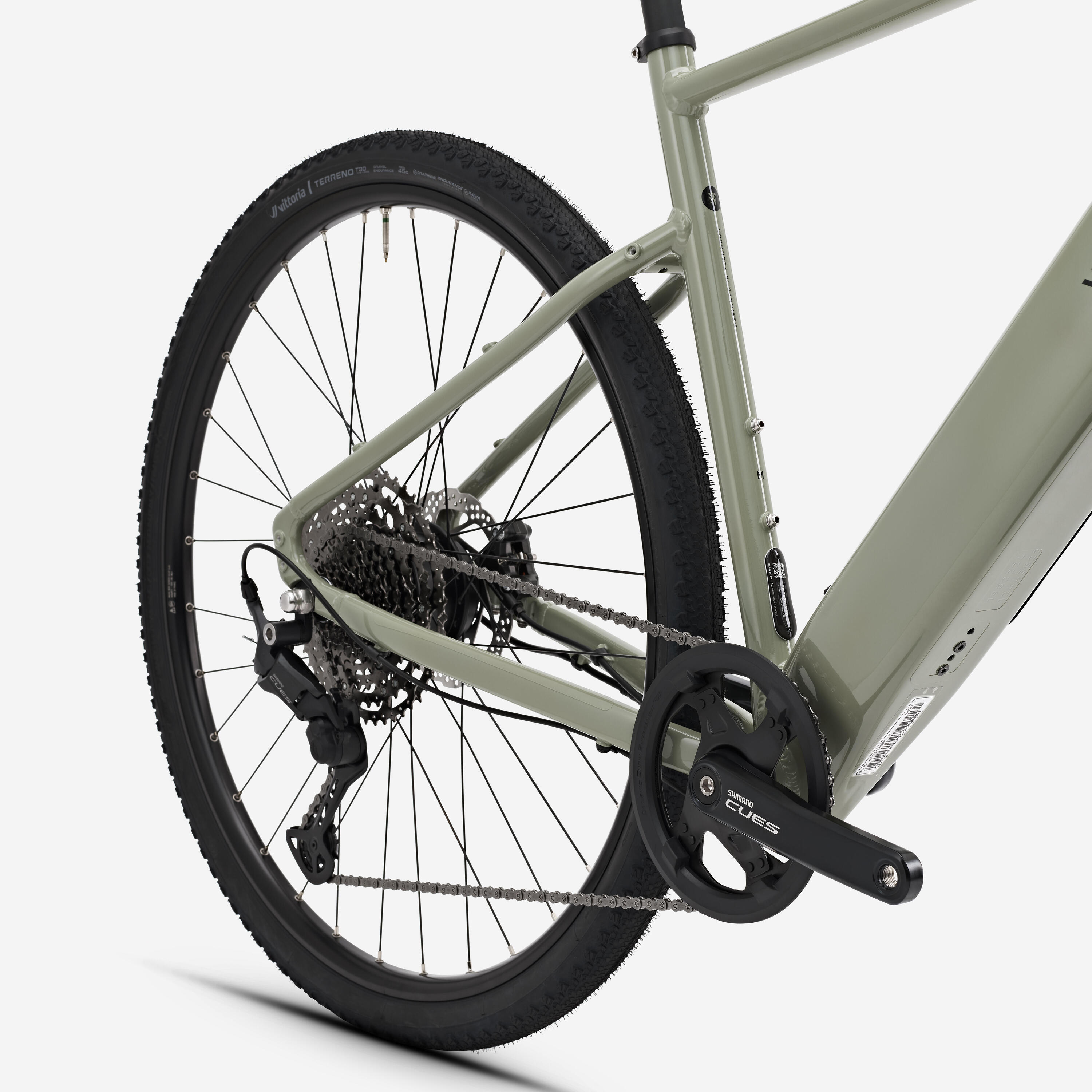 Vélo gravel électrique Shimano Cues 1x11v, E-GRVL AF Discover kaki 4/17