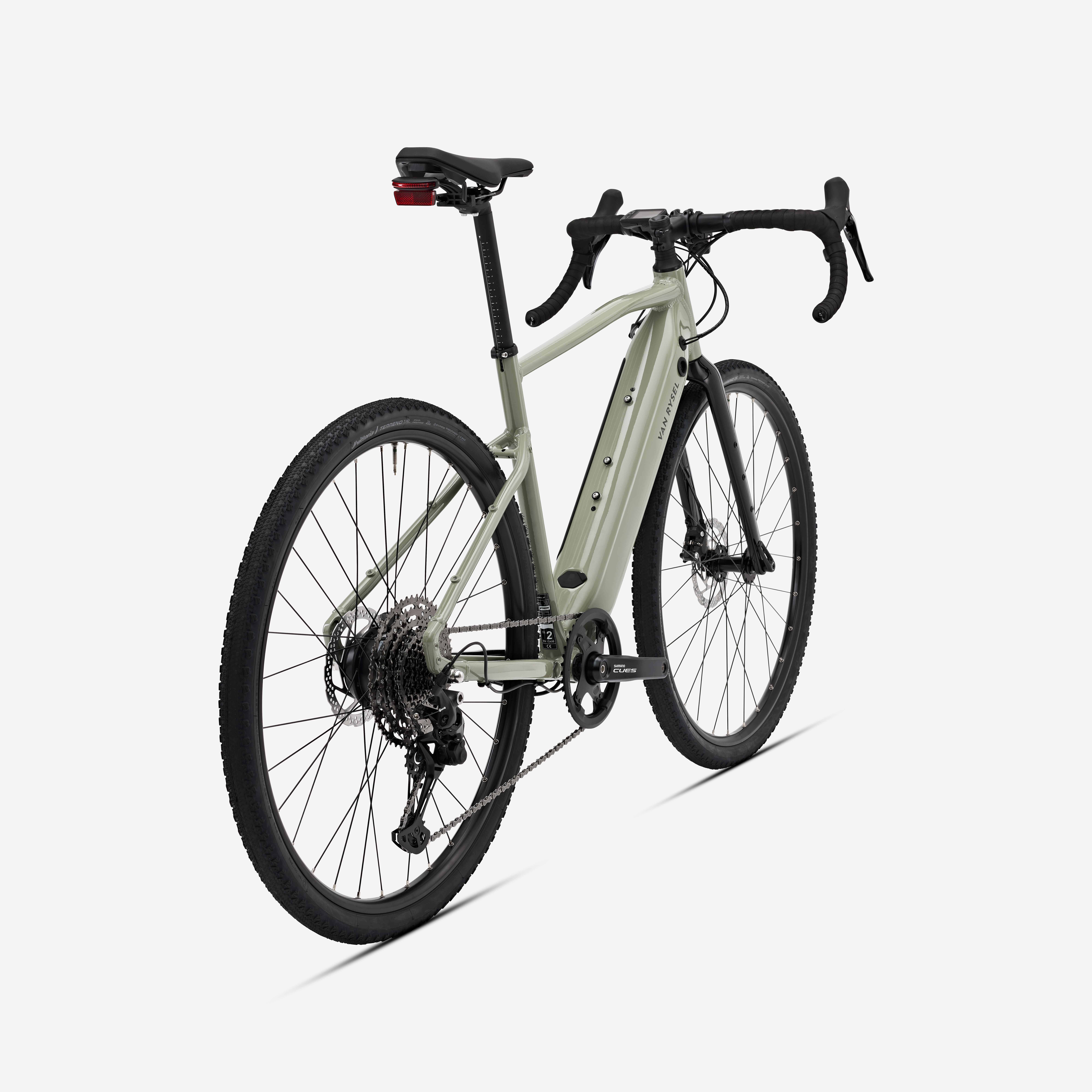 VAN RYSEL Gravel elektrobicykel E-GRVL AF Discover Cues 1x11 kaki L · záber 4