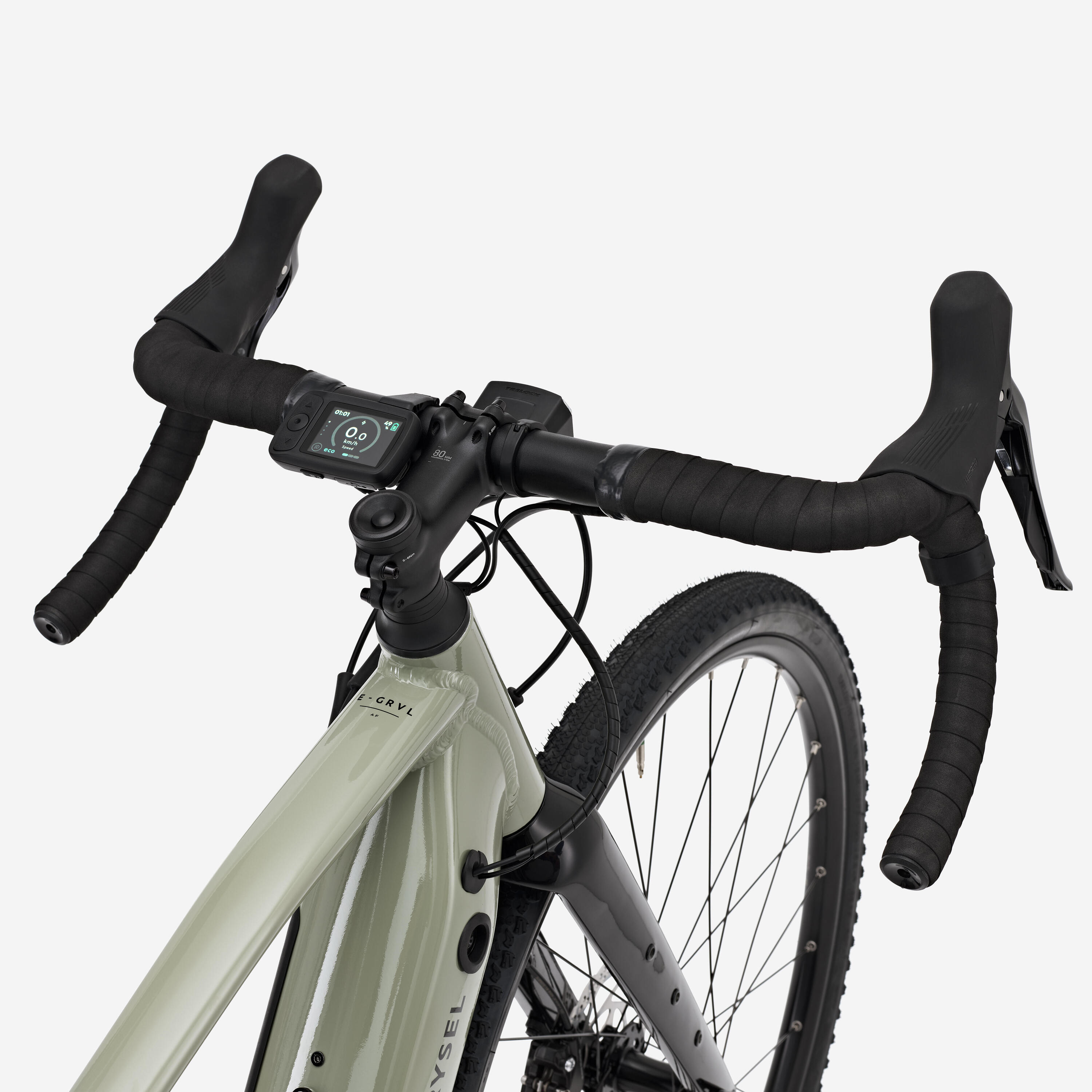 Vélo gravel électrique Shimano Cues 1x11v, E-GRVL AF Discover kaki 9/17