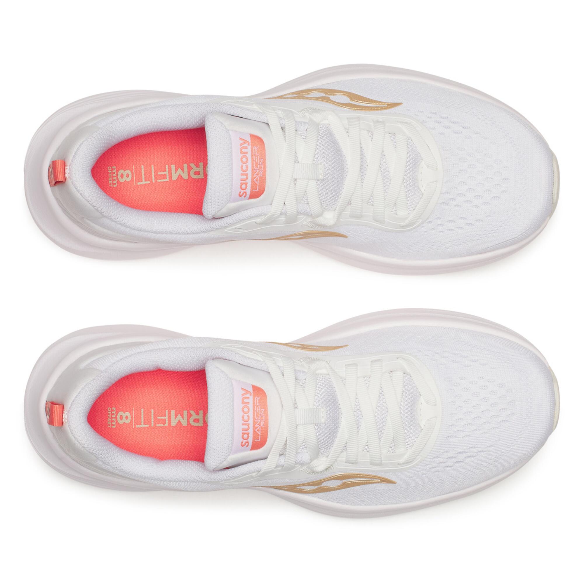 Chaussures de course Running - Saucony Lancer  Femme WHITE/PEARL 3/6