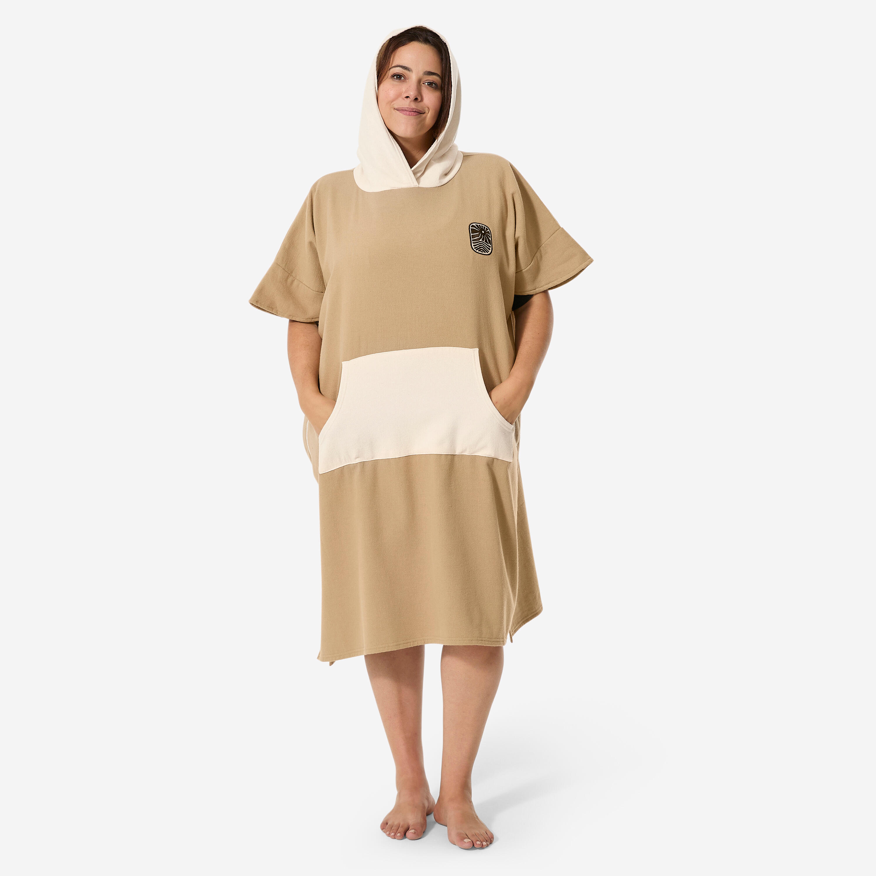 Poncho de surf adulte, 500 - DECATHLON