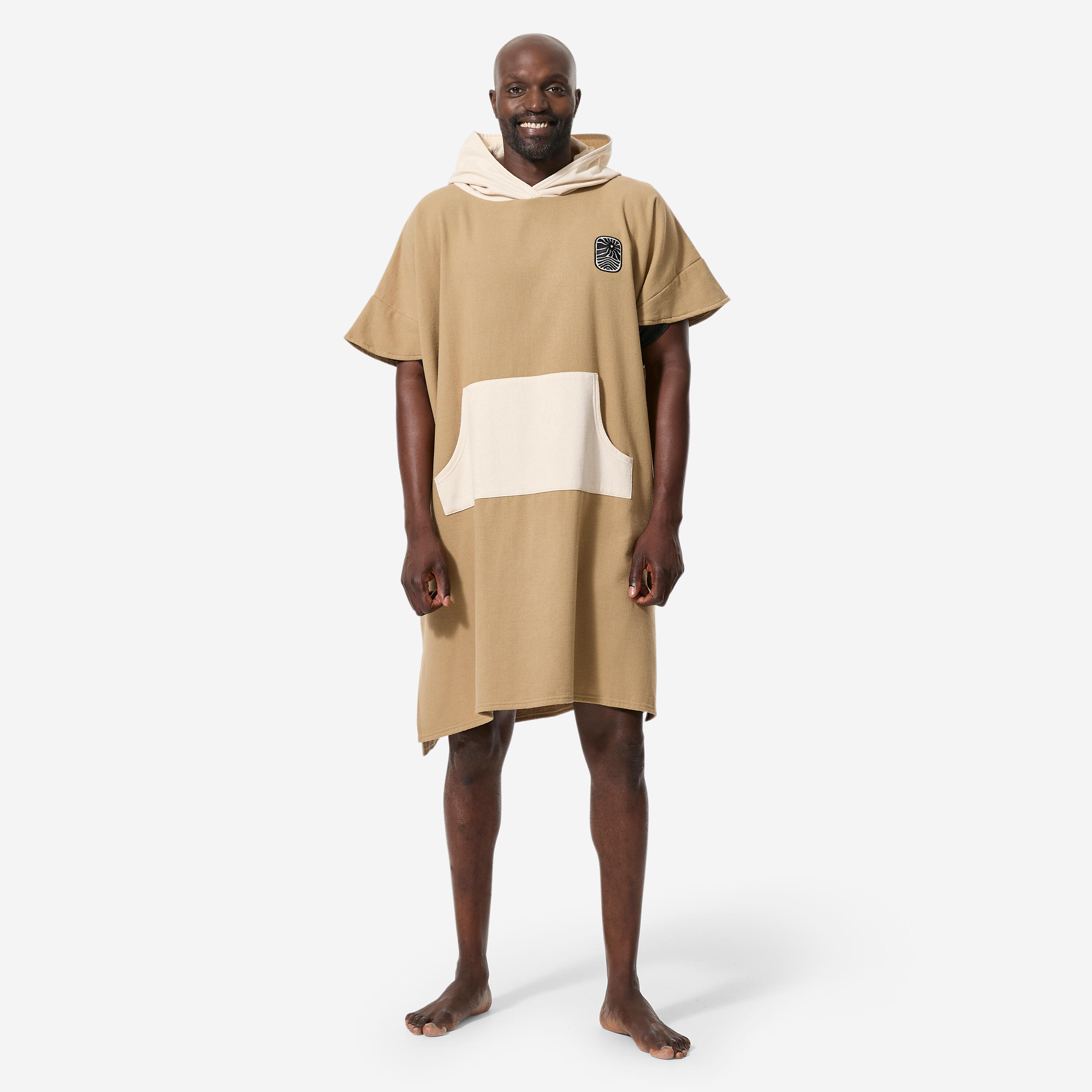 Decathlon Surf-Poncho Damen/Herren 500 beige