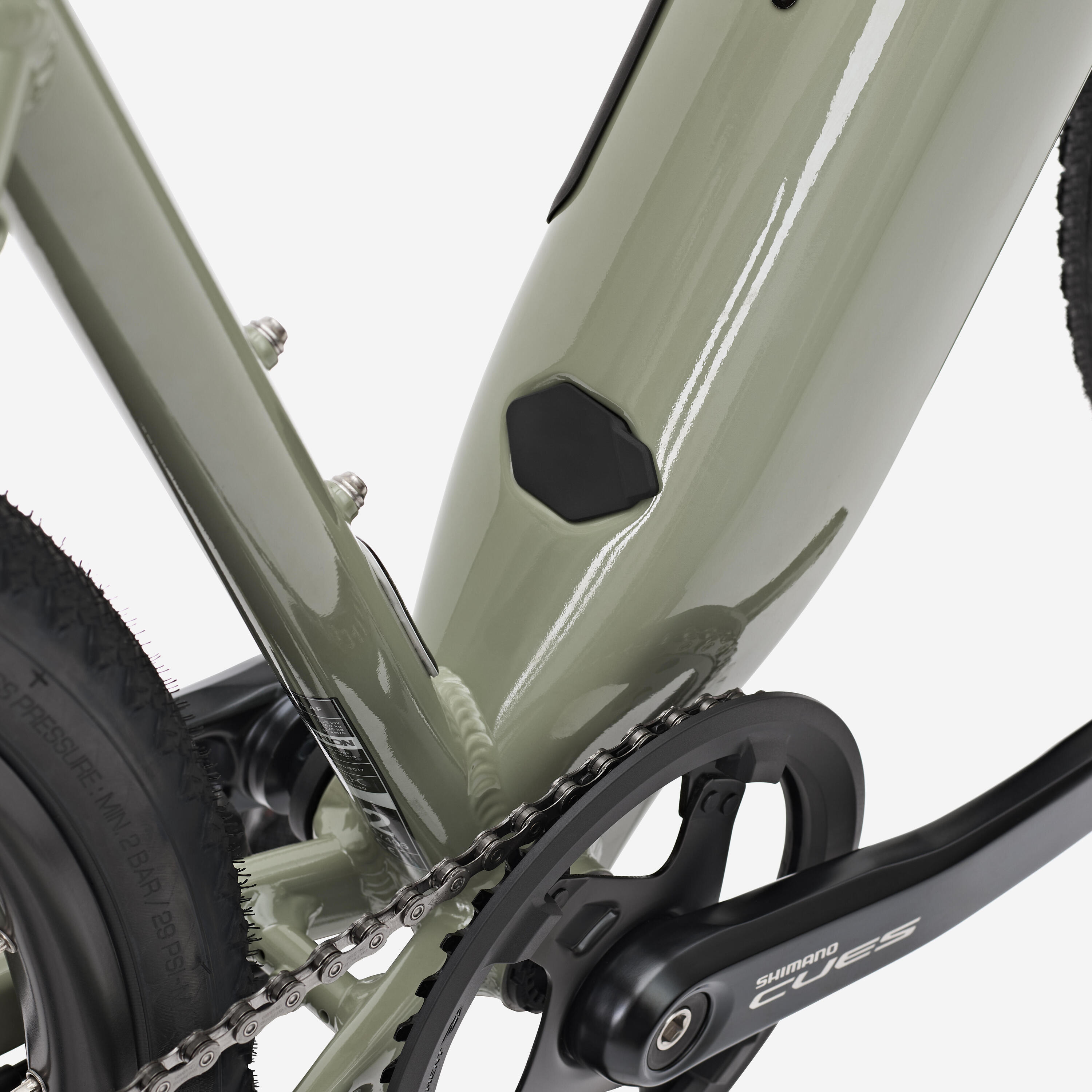 Vélo gravel électrique Shimano Cues 1x11v, E-GRVL AF Discover kaki 6/17