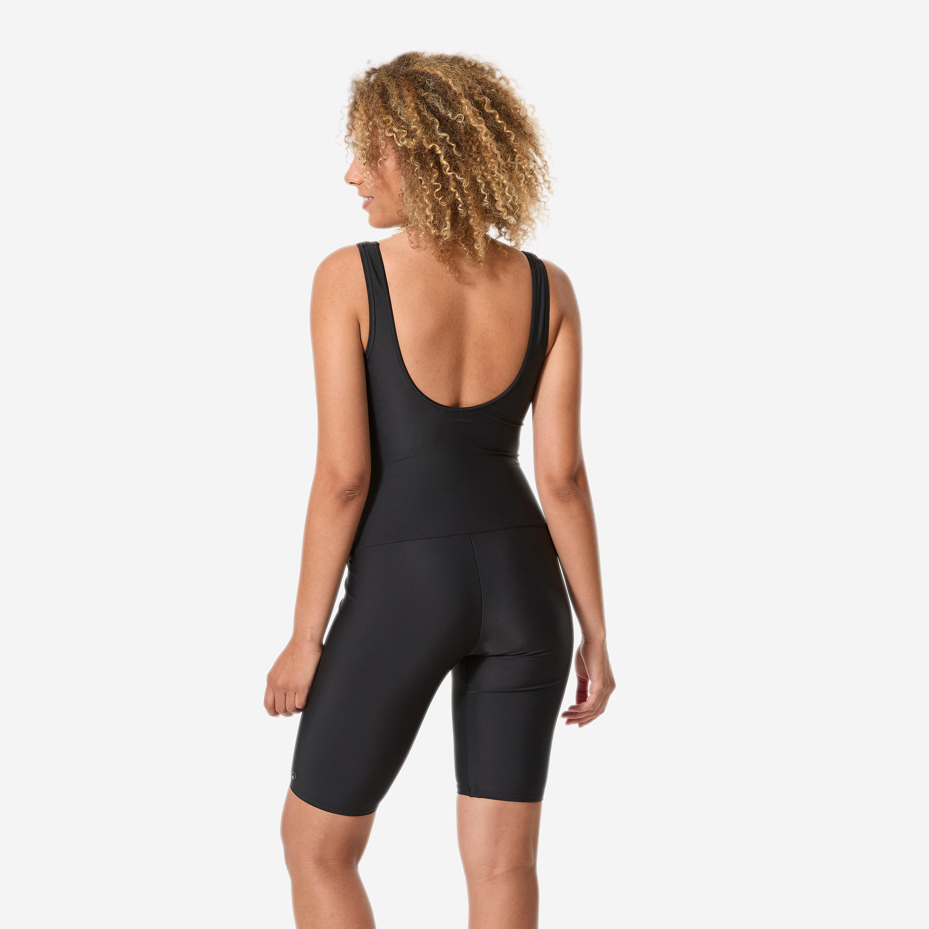 Badeanzug einteilig Jammer Aquagym Damen Doli Boo schwarz 3/9