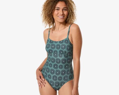 Maillot de bain 1 pièce surf femme, Cloe Sunny kaki