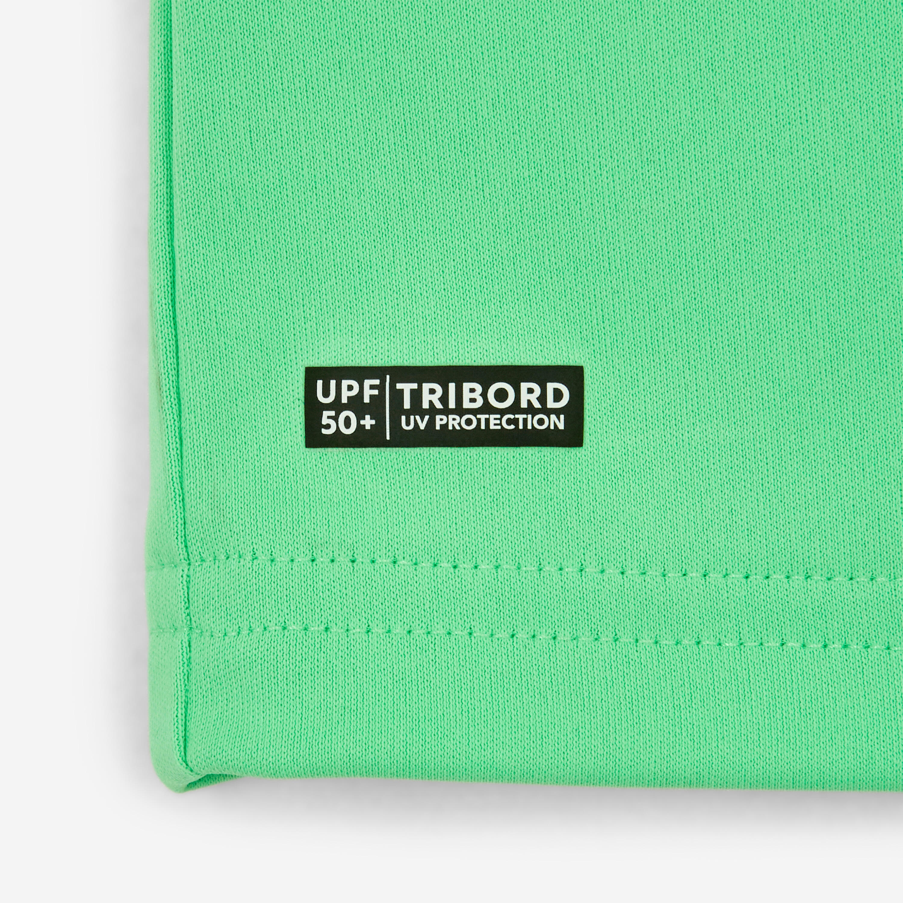 Kids’ Short-Sleeved Surfing Rash Guard, 100 - DECATHLON