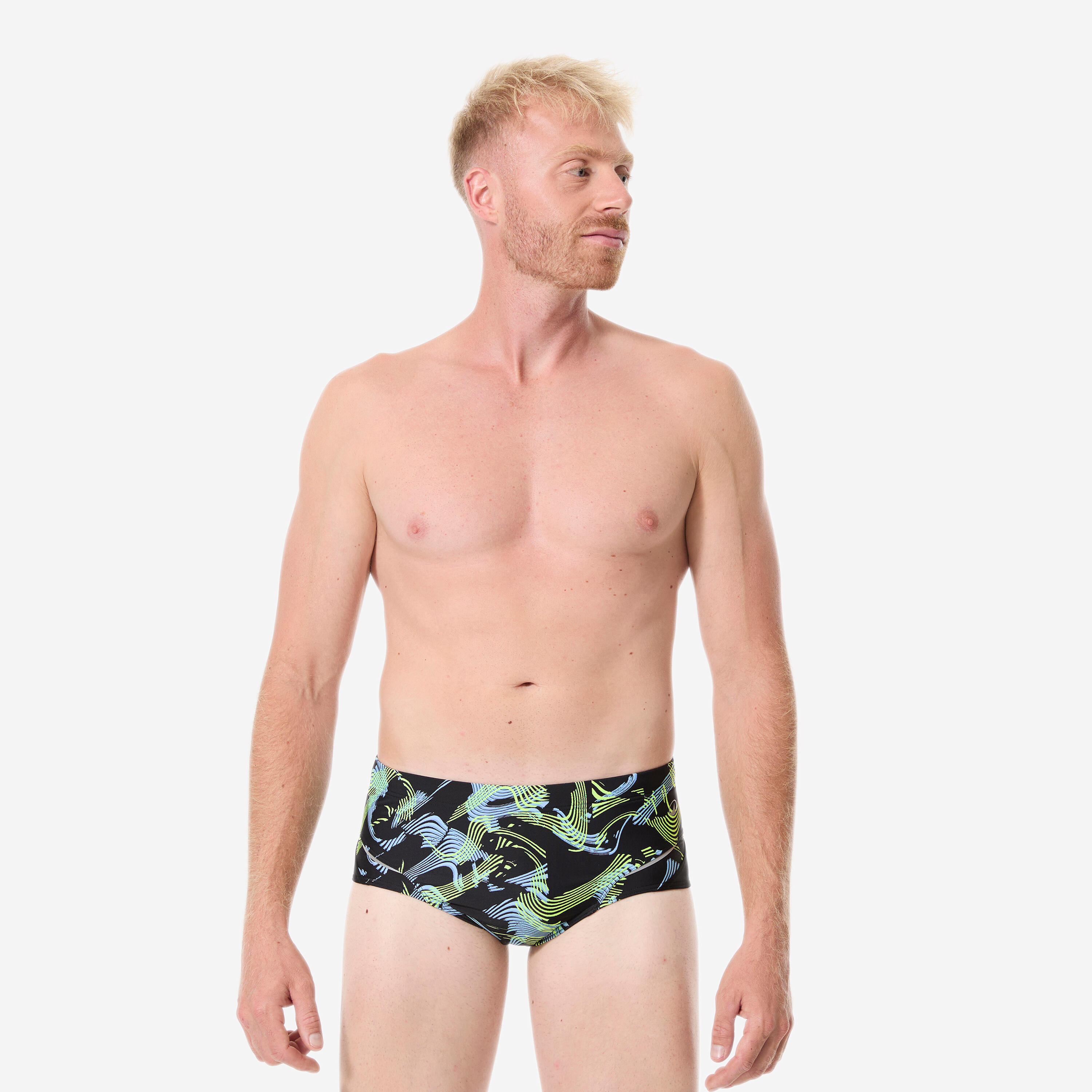 Slip de bain natation homme, All vibe noir 3/11