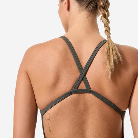 Купальник суцільний жіночий LEXA для плавання хакі