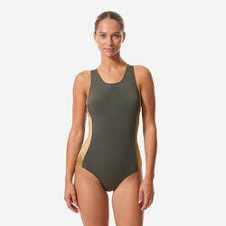Maillot de bain 1 pièce natation Femme, Kelly lines rose