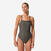 Maillot de bain 1 pièce natation entraînement femme, Lexa kaki