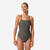 Maillot de bain 1 pièce natation femme, Lexa kaki