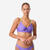 Haut de maillot brassière natation femme, Jana violet