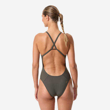 Купальник суцільний жіночий LEXA для плавання хакі