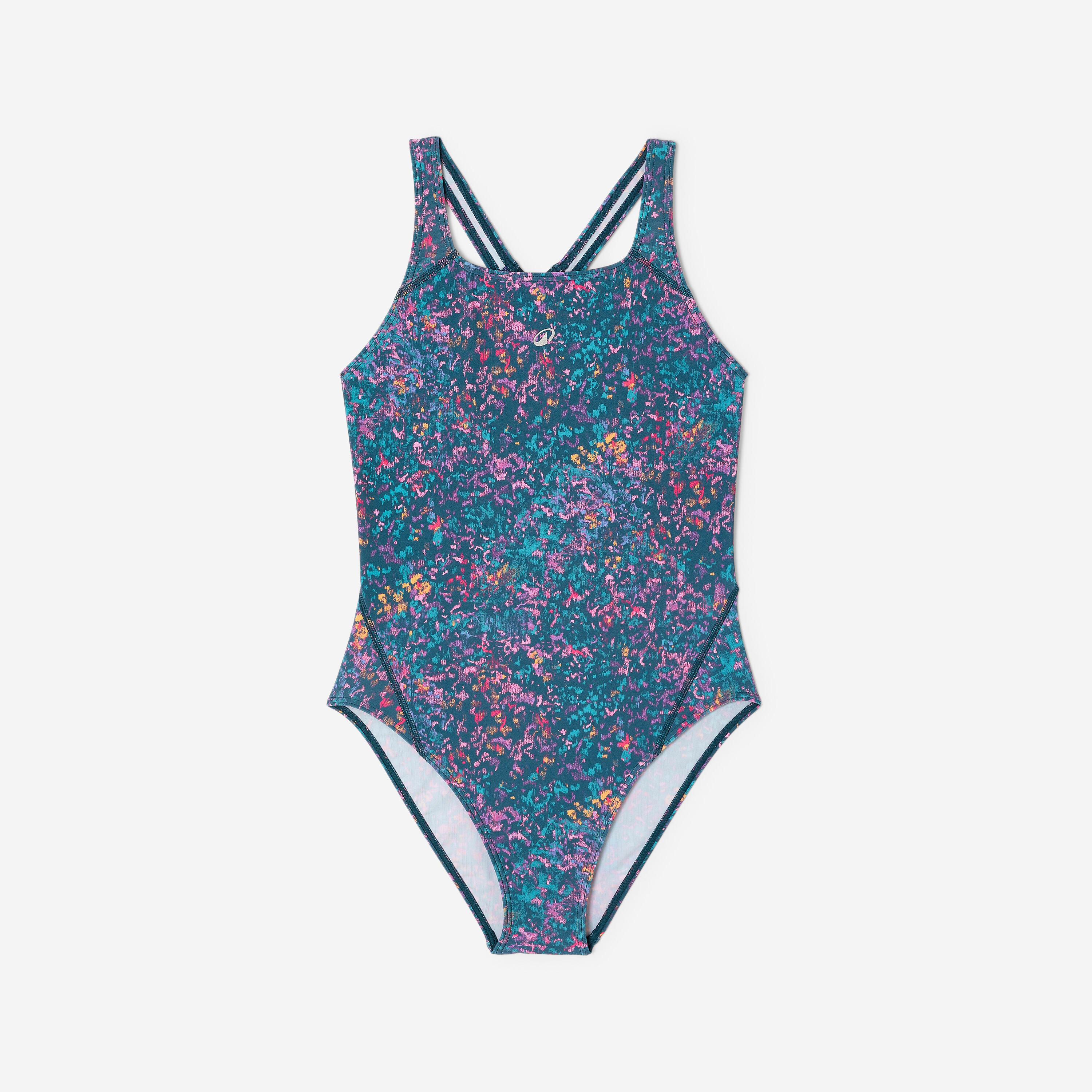 Maillot de bain 1 pièce natation femme, Kamyleon tach vert 9/13