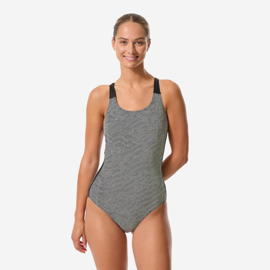 Γυναικείο Ολόσωμο Μαγιό Aquafitness - Aquabiking Sofi Daph Μαύρο