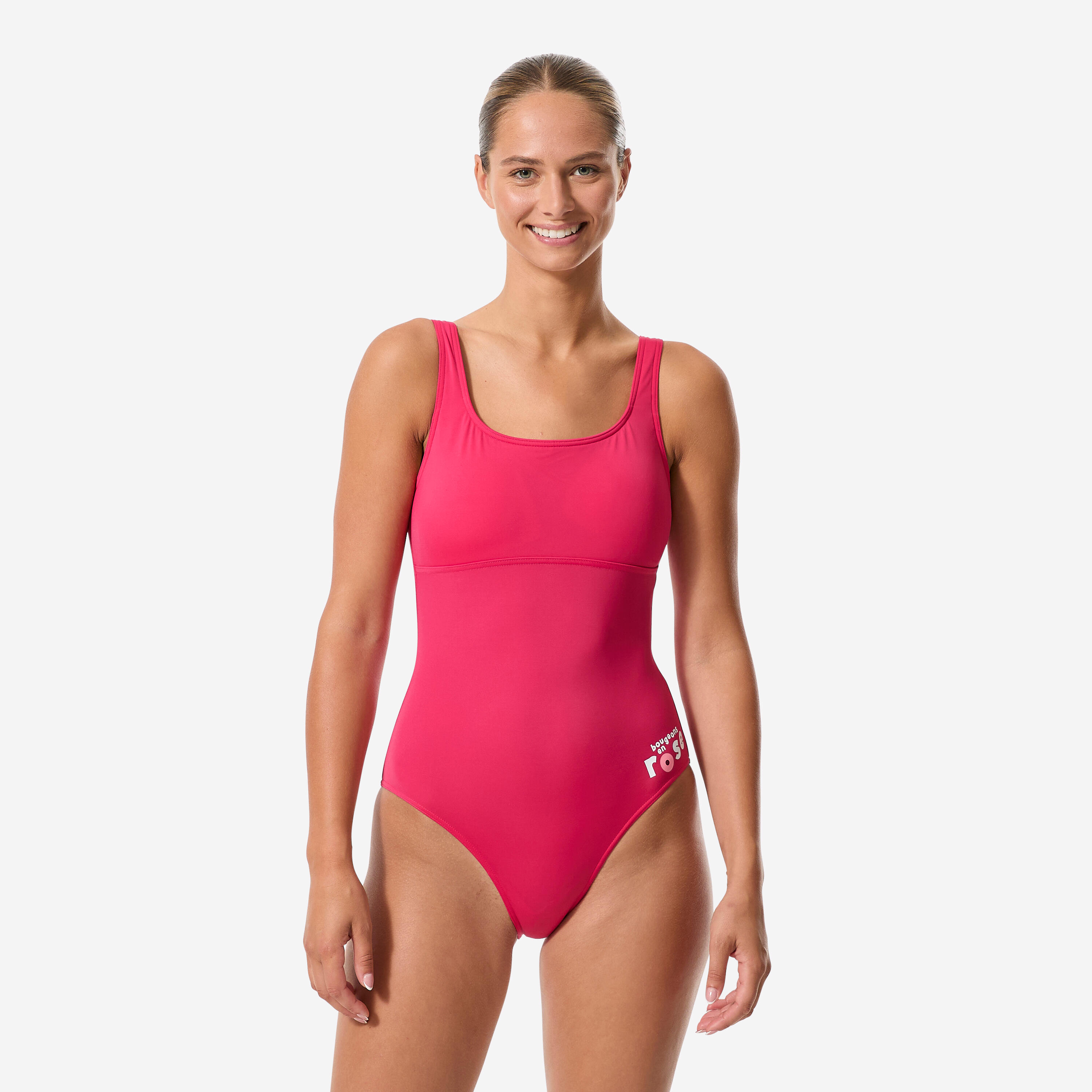 Maillot de bain 1 pièce Femme Heva, édition limitée "Bougeons en rose"