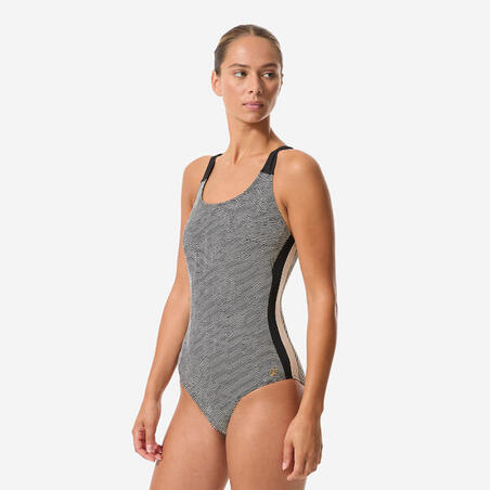 Купальник суцільний жіночий Sofi для аквафітнесу/аквабайкінгу чорний